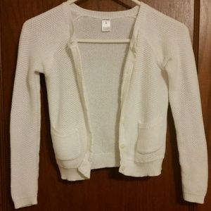 Carter's white cardigan for girls size 8